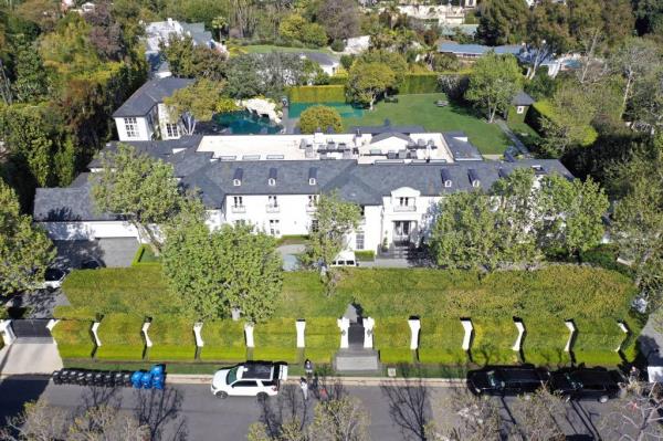 Diddy's LA home that was raided.