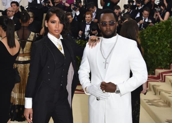 Cassie Ventura and Sean "Diddy" Combs at The Met Gala in 2018.