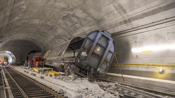 Key Swiss rail tunnel damaged by derailment will not fully reopen for months